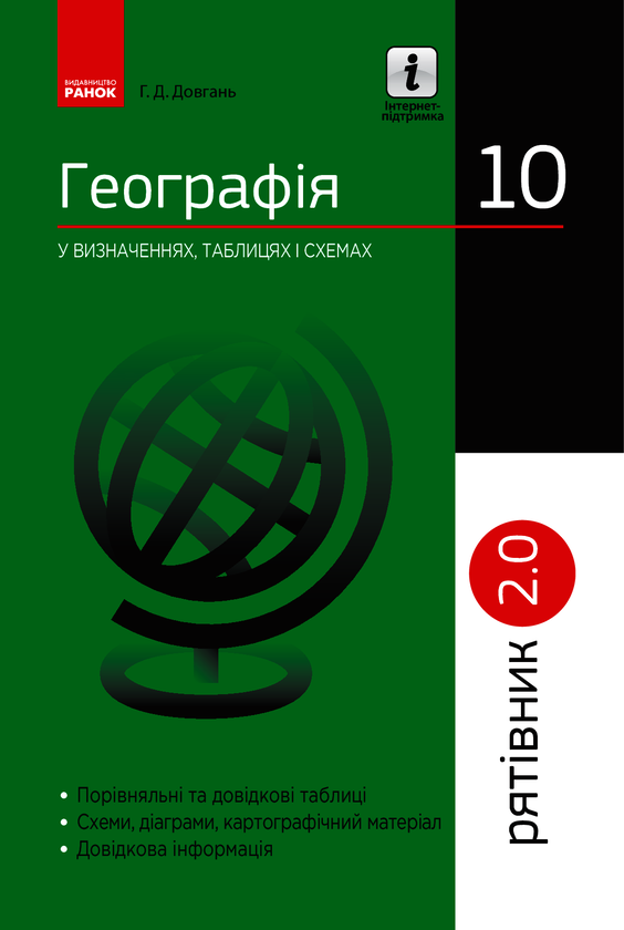 Географія у визначеннях, таблицях і схемах. 10 клас