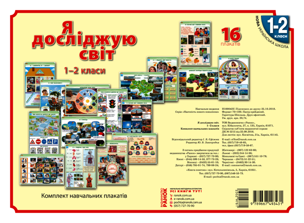 Я досліджую світ. 1-2 клас. Плакати