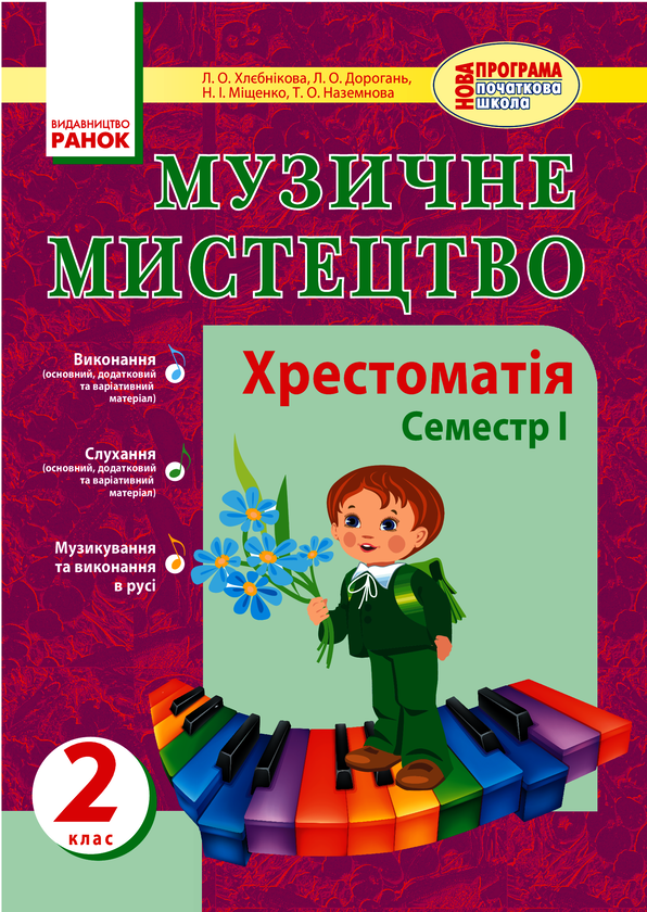 Музичне мистецтво. Хрестоматія 1 семестр. 2 клас