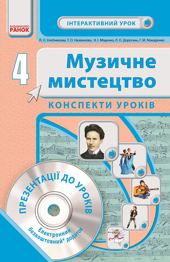Музичне мистецтво. 4 клас. Конспекти уроків