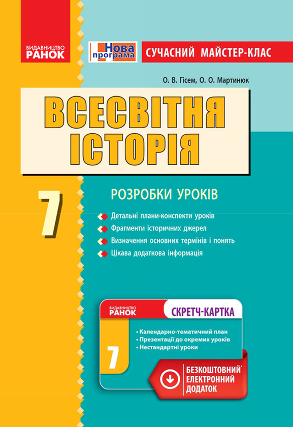 Всесвітня історія. 7 клас. Розробки уроків
